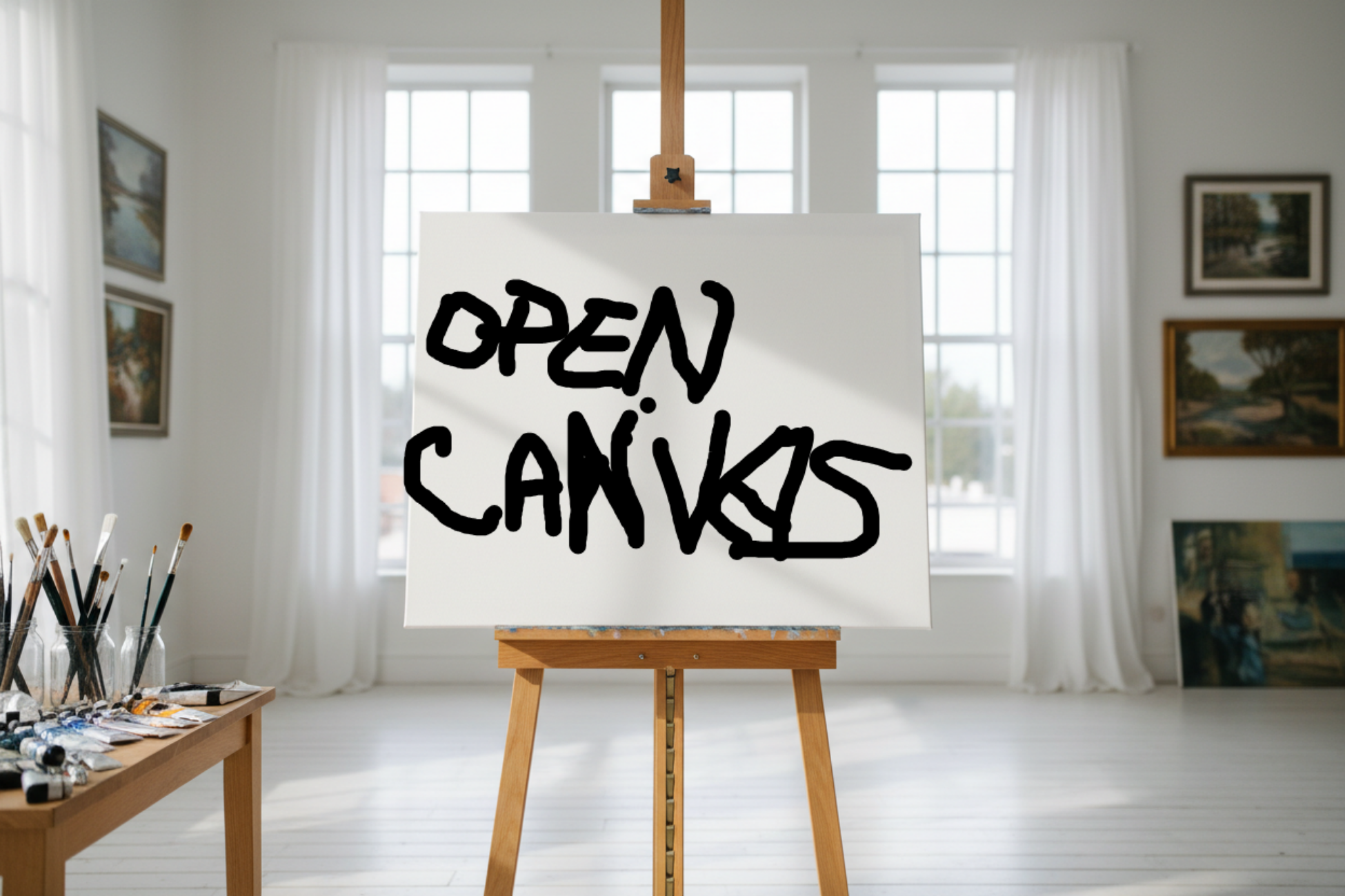 open canvas